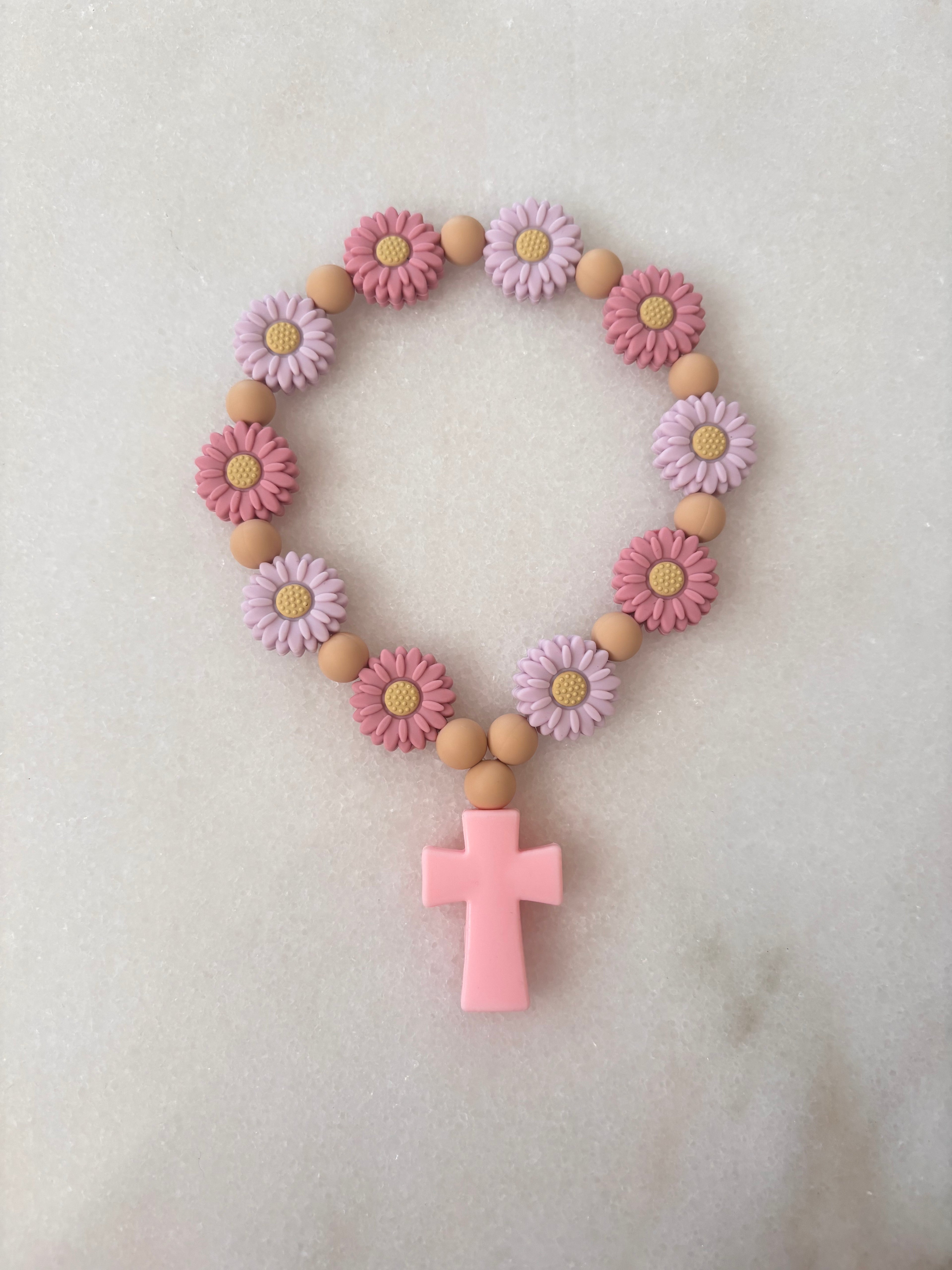 Decenario de flores de silicón Rosa Tierra