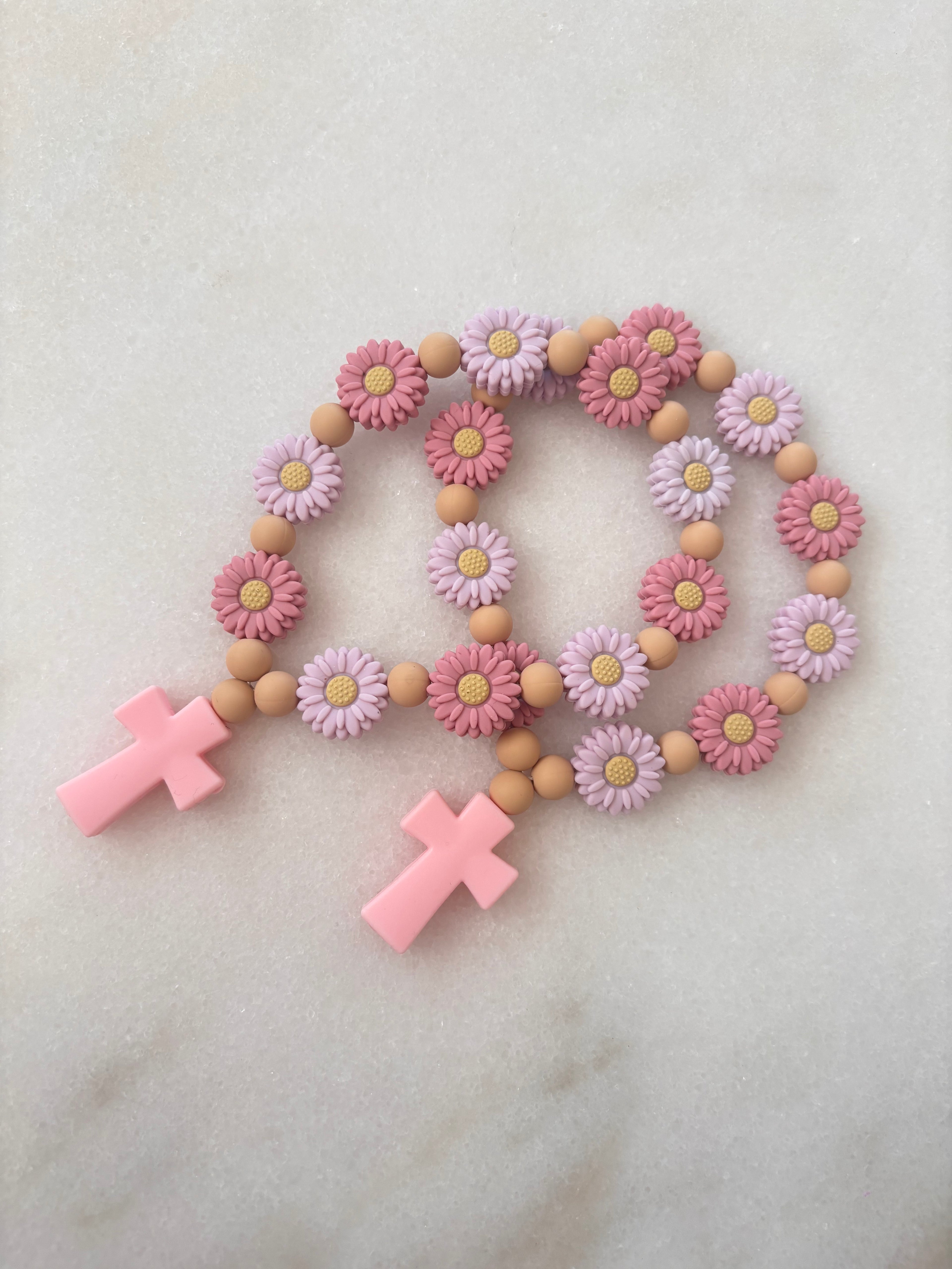 Decenario de flores de silicón Rosa Tierra